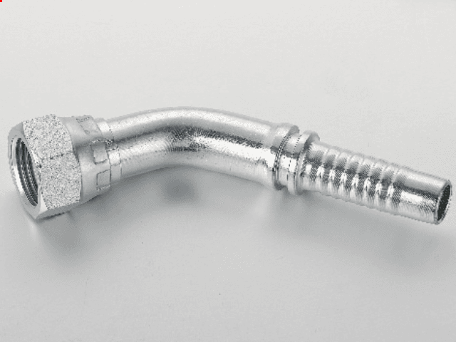 Conexão Hidráulica para Baixa, Média, Alta e Super Alta Pressão: Curva 45º Femea Giratória