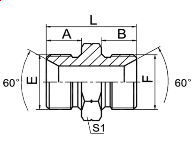 Adaptador Macho BSP 60º