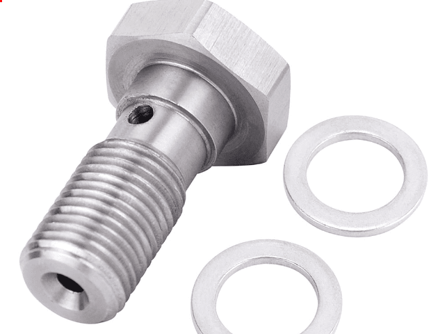 Parafuso Oco para Olhal 10 mm com Anel